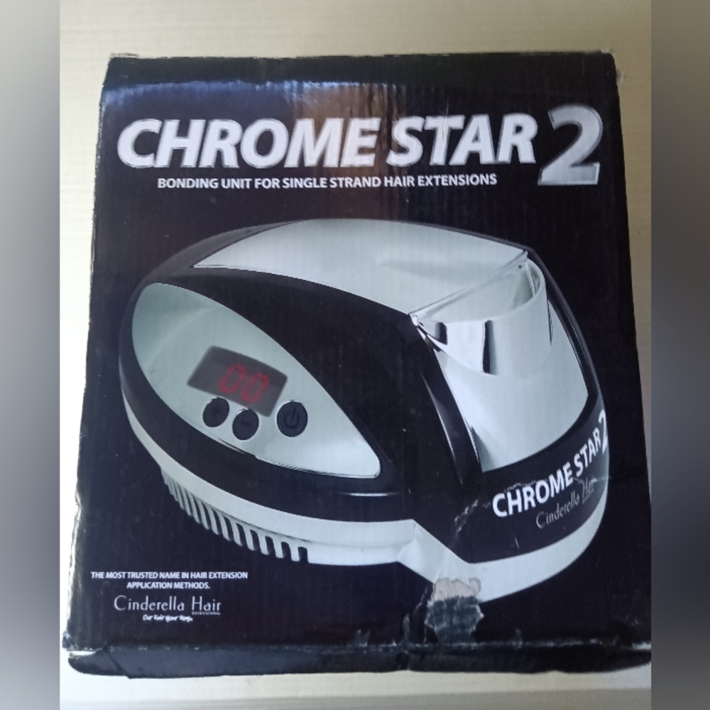 Hair Extension Bonding Unit Cinderella Hair Styling System Chrome Star 2 Machine